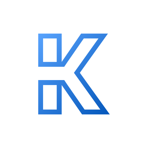 letra k Generic gradient outline icono