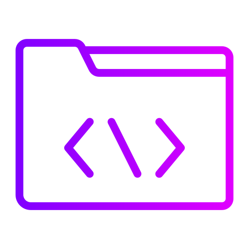 code Generic gradient outline icoon