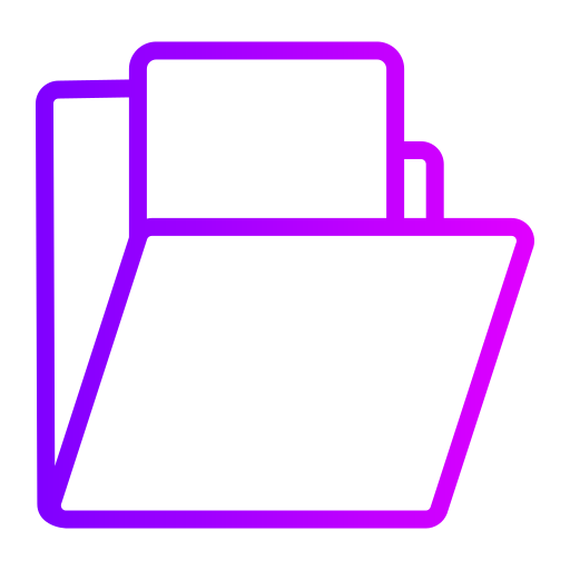 Folder Generic gradient outline icon