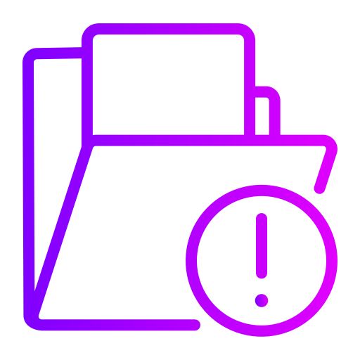 warnung Generic gradient outline icon