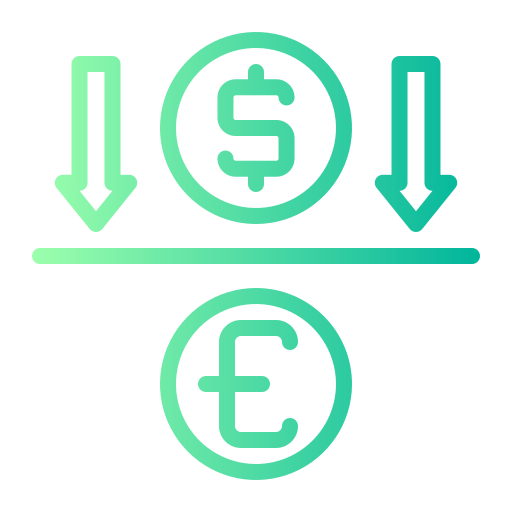 moeda Generic gradient outline Ícone