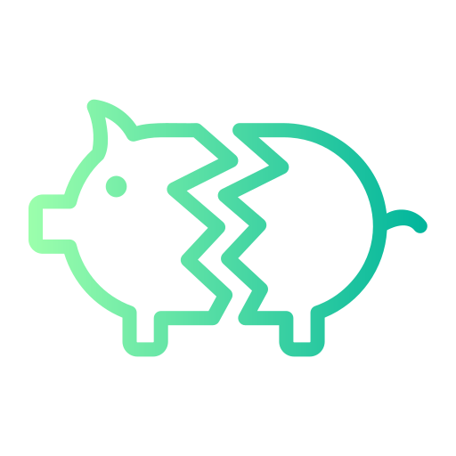Piggy bank Generic gradient outline icon