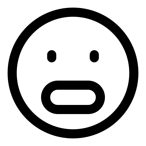 しかめ面 Generic black outline icon