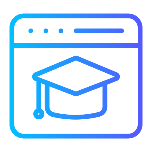 Elearning Generic gradient outline icon