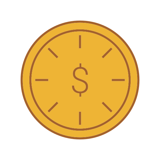 tijd is geld Generic color lineal-color icoon