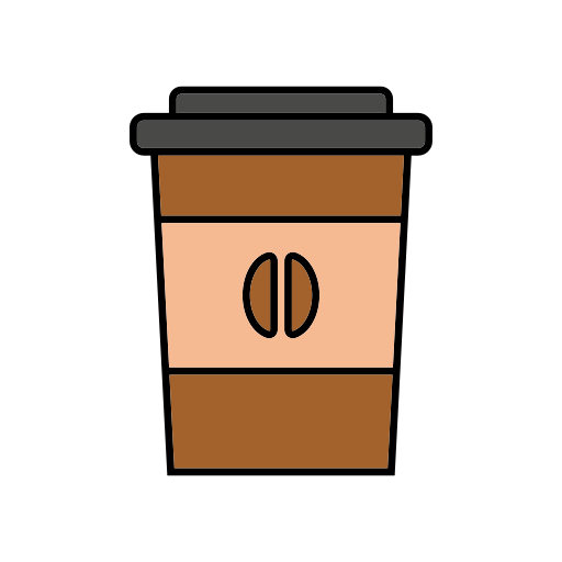 koffie meenemen Generic color lineal-color icoon