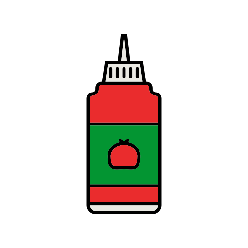 botella de salsa de tomate Generic color lineal-color icono