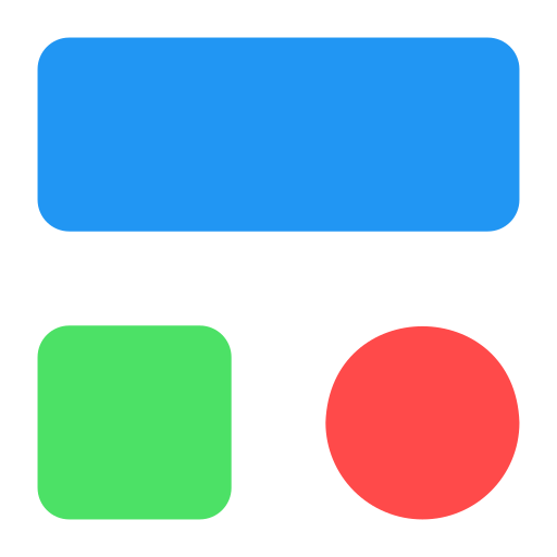 bouton de menu Generic color fill Icône