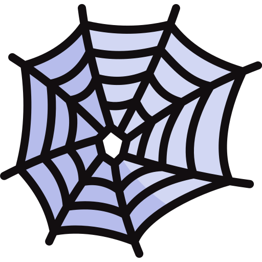 蜘蛛の巣 Generic color lineal-color icon
