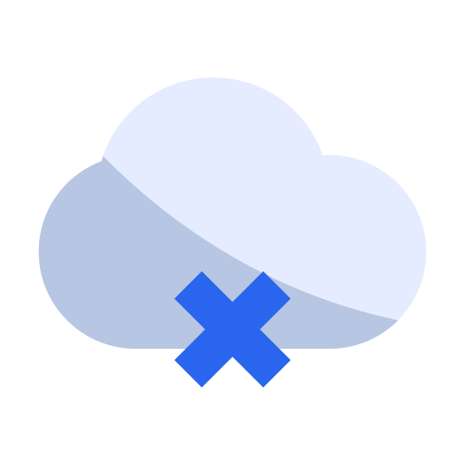 Cloud error Generic color fill icon