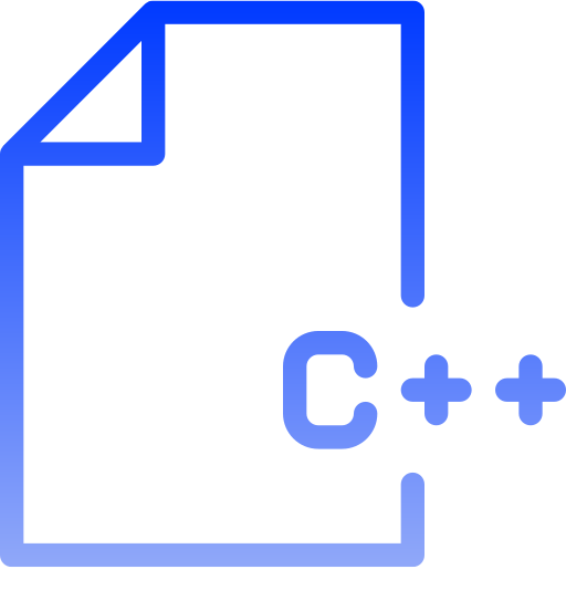 c++ Generic gradient outline icoon