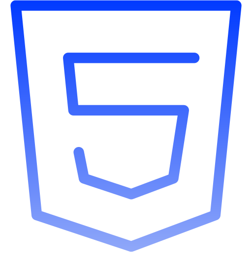 html Generic gradient outline icona