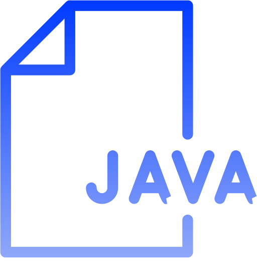 Java Generic gradient outline icon