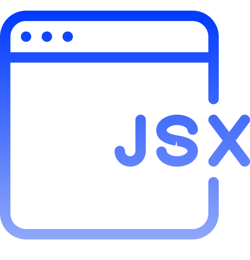jsx Generic gradient outline ikona