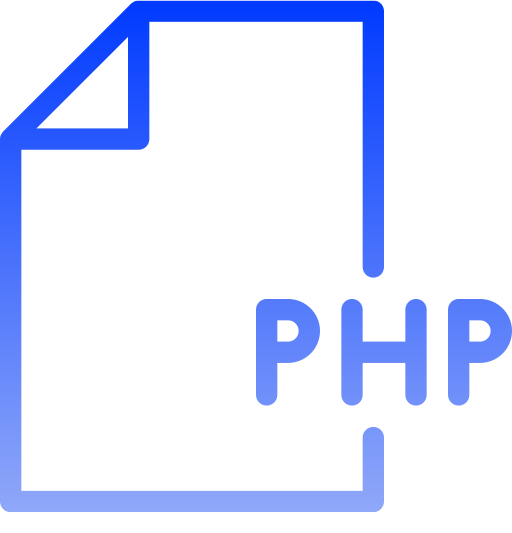 php Generic gradient outline icon