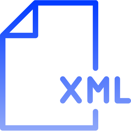 xml Generic gradient outline ikona