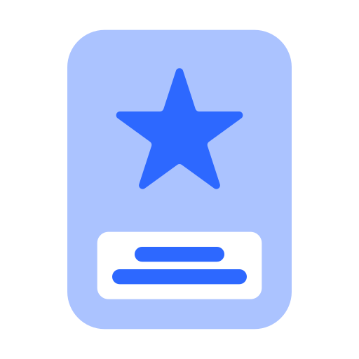 zertifikat Generic color fill icon