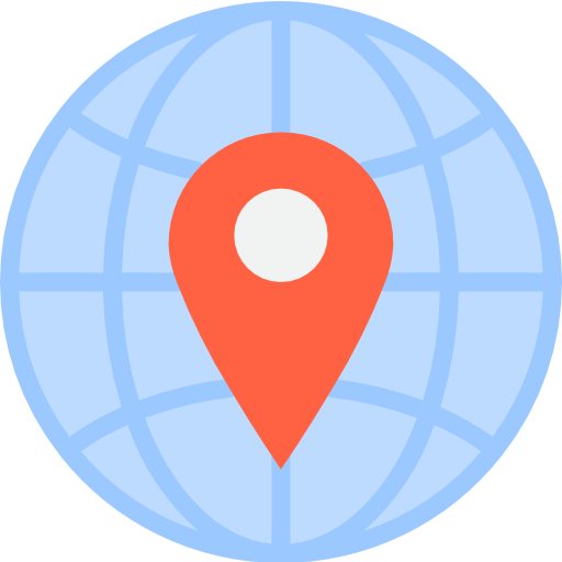 Location pin srip Flat icon