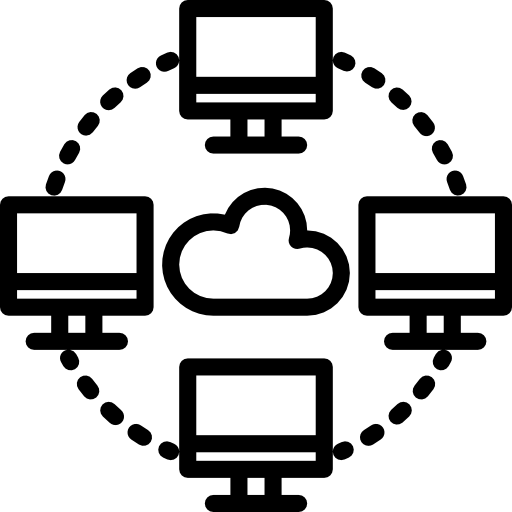 Облачная сеть srip Lineal иконка