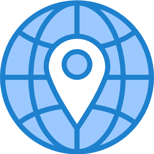 pin de ubicación srip Blue icono