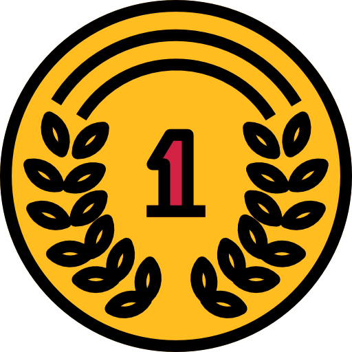 Gold medal turkkub Lineal Color icon