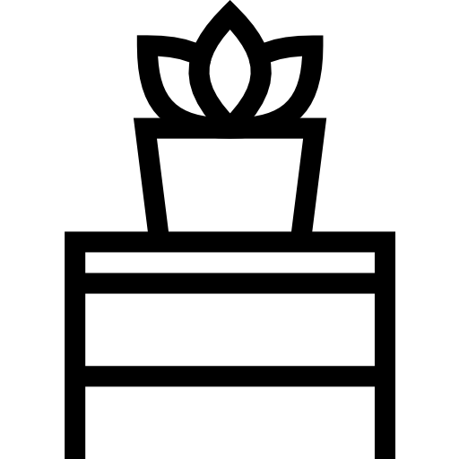 mesita de noche Pictogramer Outline icono