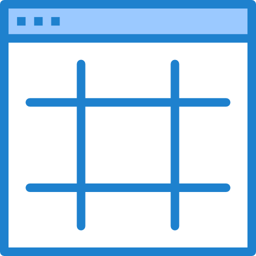 Grid srip Blue icon