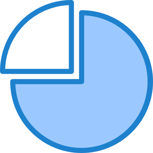 diagramme circulaire srip Blue Icône