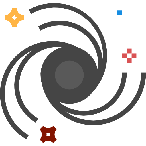 czarna dziura turkkub Flat ikona