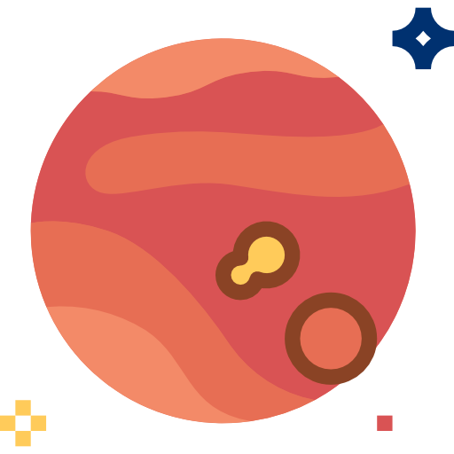 Mars turkkub Flat icon