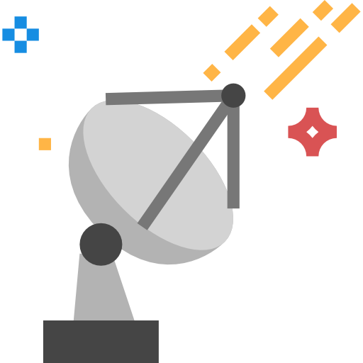 satélite turkkub Flat icono