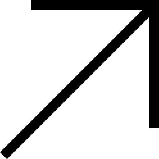 斜めの矢印 Pictogramer Outline icon