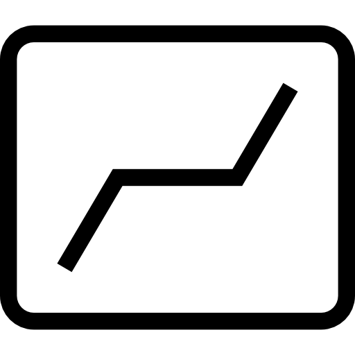 gráfico de linea Pictogramer Outline icono