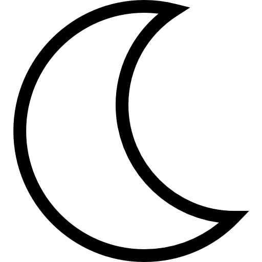 księżyc Pictogramer Outline ikona