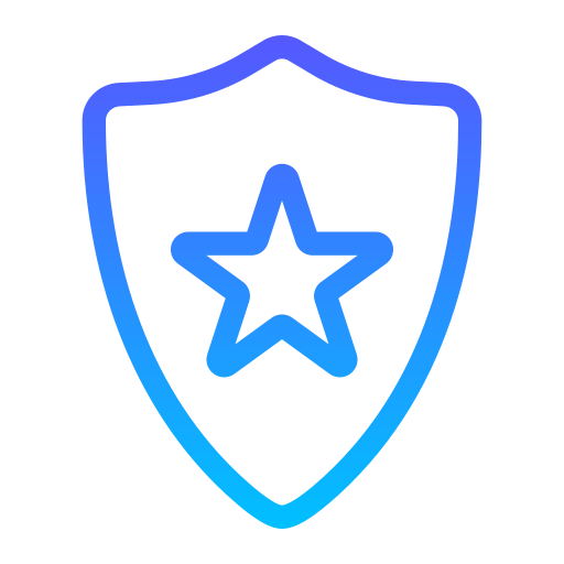 insignia de escudo Generic gradient outline icono
