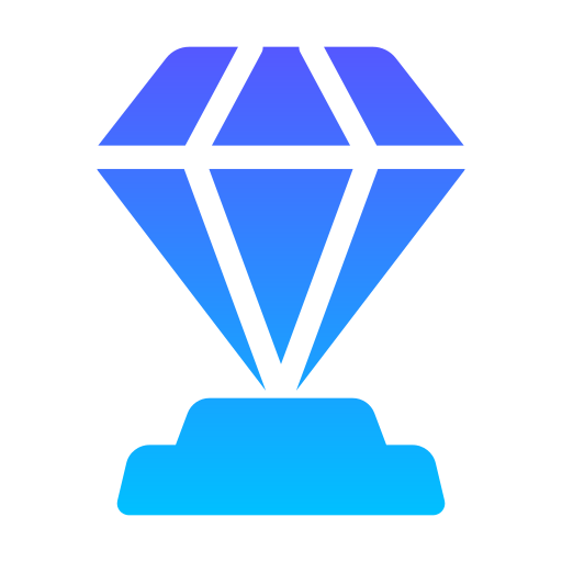 Diamond award Generic gradient fill icon