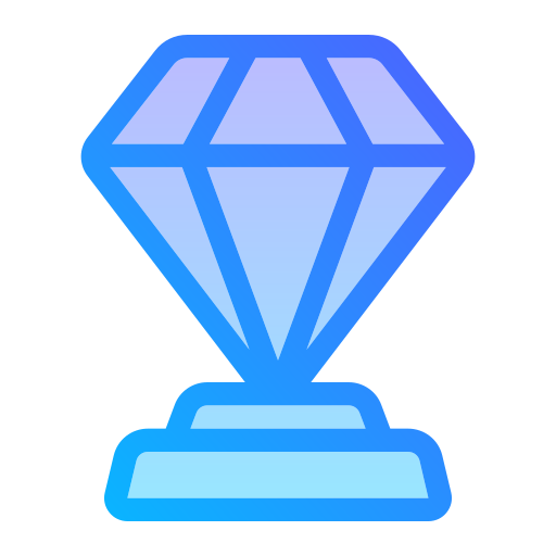 Diamond award Generic gradient lineal-color icon