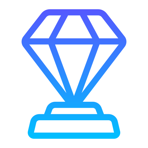 premio diamante Generic gradient outline icona