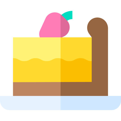 Cheesecake Basic Straight Flat icon