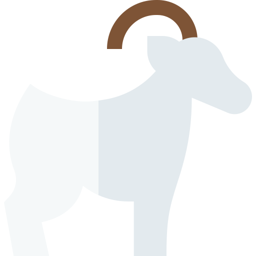 Goat Basic Straight Flat icon