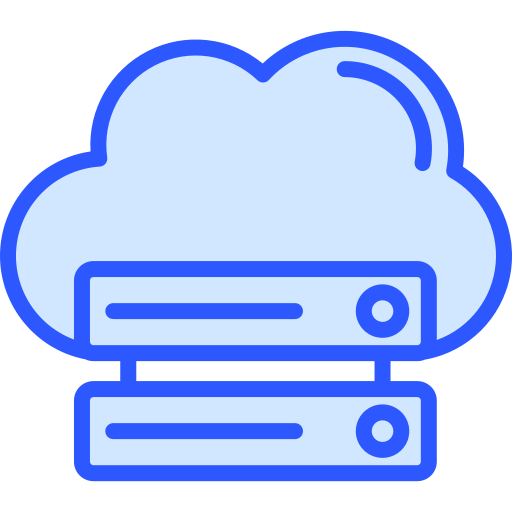 Облачный сервер Generic color lineal-color иконка