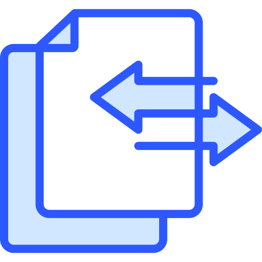 File transfer Generic color lineal-color icon