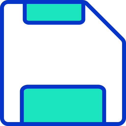 플로피 디스크 Generic color lineal-color icon