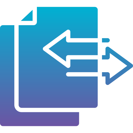 File transfer Generic gradient fill icon