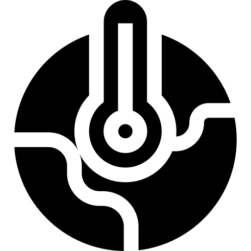 globalne ocieplenie Basic Straight Filled ikona