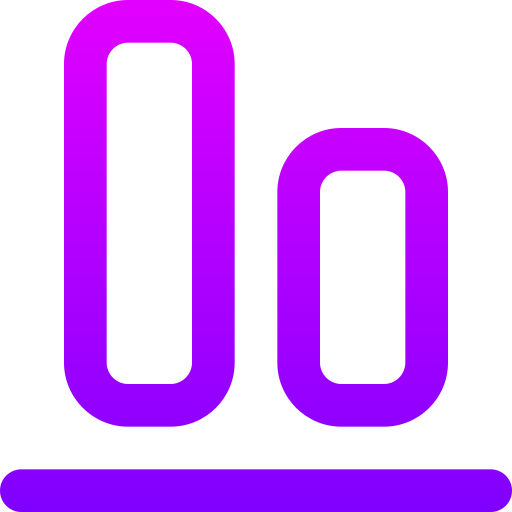 Align bottom Generic gradient outline icon