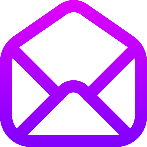 Open mail Generic gradient outline icon