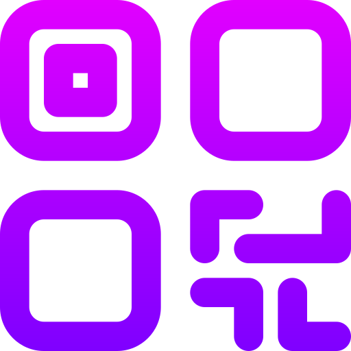 qr code Generic gradient outline icona
