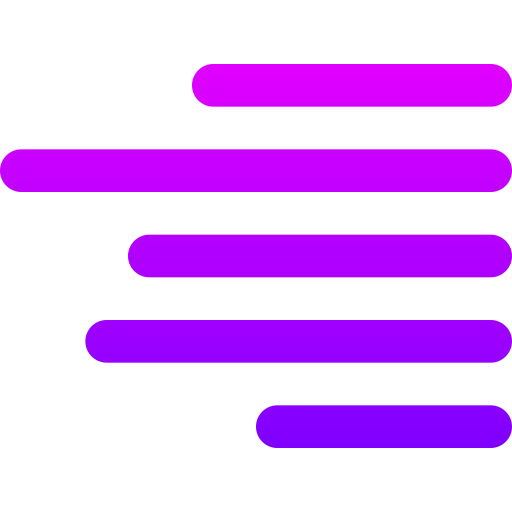 오른쪽 정렬 Generic gradient outline icon