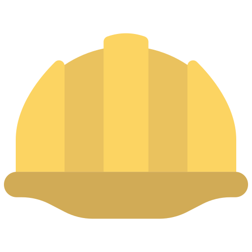 casco de construcción Generic color fill icono